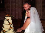 cutting the cake